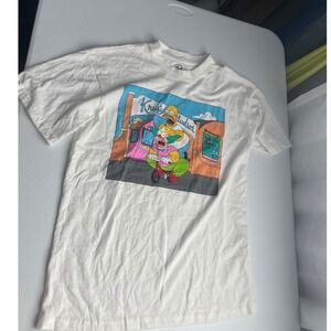 The Simpsons Krusty Studios Graphic Tee Novelty T-Shirt White Large